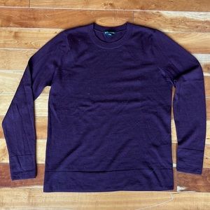 Maroon Club Monaco Merino Wool Sweater